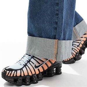 🔥 Nike Shox TL Blue Tint/Black/Total Orange